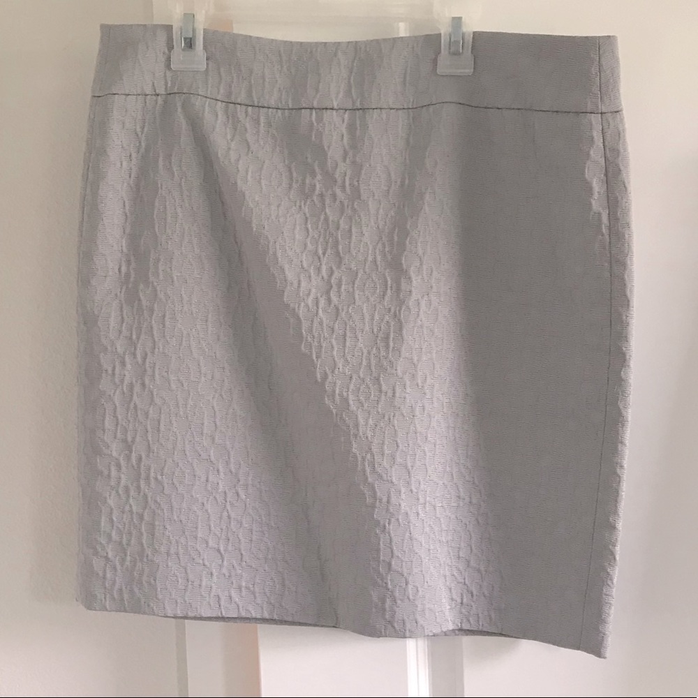 Loft Light Gray pencil skirt